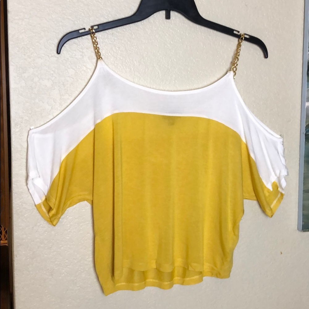 Bebe Cold-Shoulder Top - image 1